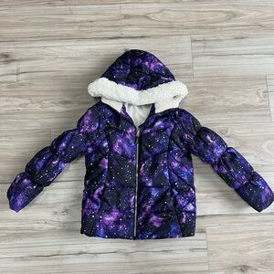ZeroXposur Cosmic Print Girls Puffer Jacket